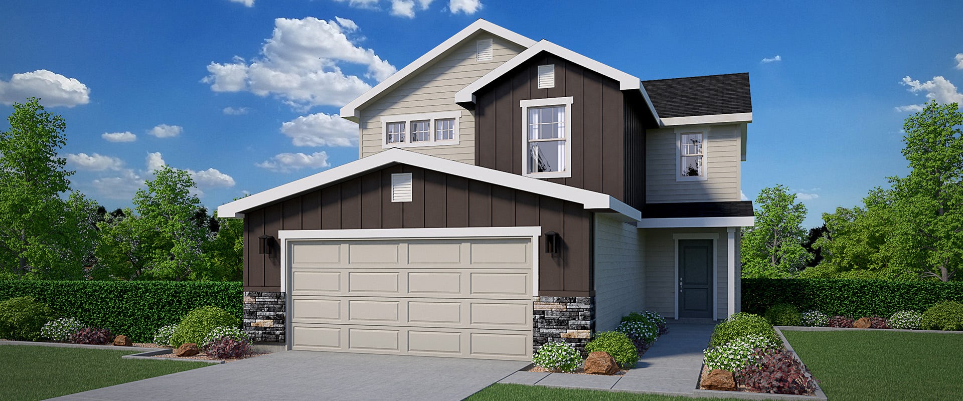 Payette 2Story Floor Plan New Home in Idaho